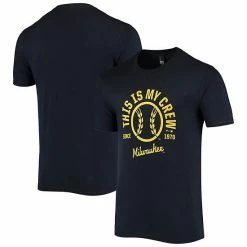 Brand new 😀 Unbranded Men's Navy Milwaukee Brewers Local Tri-Blend T-Shirt 🔥