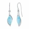 Cheap 🤩 Unbranded Sterling Silver Marquise Larimar Earrings ⌛