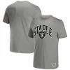 Best Pirce 👏 Unbranded Men's NFL X Staple Gray Las Vegas Raiders Logo Lockup T-Shirt 😉