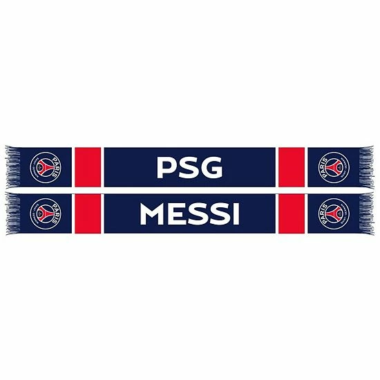 Budget ๐ Unbranded Lionel Messi Navy/Red Paris Saint-Germain Player HD Knit Scarf ๐งจ