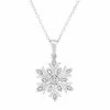 Flash Sale 😀 Unbranded 1/10 Carat T.W. Diamond Sterling Silver Snowflake Pendant Necklace 🎉