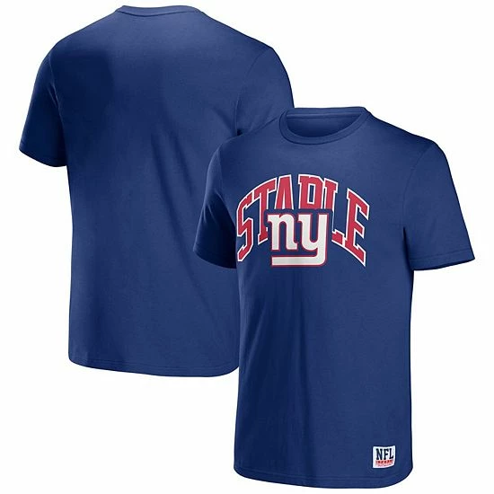 Wholesale 🥰 Unbranded Men's NFL X Staple Blue New York Giants Logo Lockup T-Shirt 🥰 - Image 2