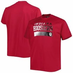 Outlet 🛒 Unbranded Men's Crimson Indiana Hoosiers Big & Tall Raglan T-Shirt ✨