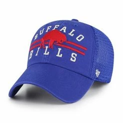 Brand new 🧨 Unbranded Men's '47 Royal Buffalo Bills Legacy Highpoint Trucker Clean Up Snapback Hat 🌟