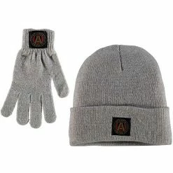 New 😍 Unbranded 👩 Women's ZooZatz Heathered Gray Atlanta United FC Cuffed Knit Hat & Gloves Set 😀