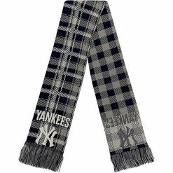 Best Sale ⌛ Unbranded FOCO New York Yankees Plaid Color Block Scarf 😉