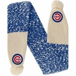 Coupon ✔️ Unbranded FOCO Chicago Cubs Confetti Scarf With Pom ⌛