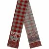 New ✔️ Unbranded FOCO Ohio State Buckeyes Plaid Color Block Scarf 😉