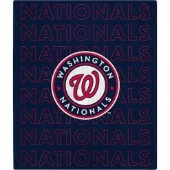 Best Sale ⭐ Unbranded Washington Nationals 60" X 70" Echo Wordmark Plush Blanket 🤩