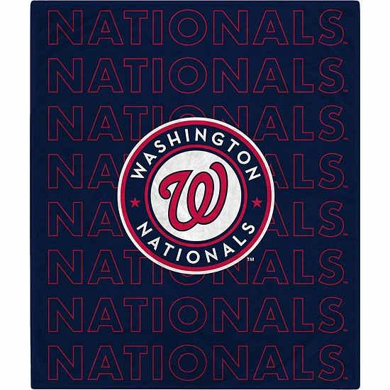 Best Sale โญ Unbranded Washington Nationals 60" X 70" Echo Wordmark Plush Blanket ๐คฉ
