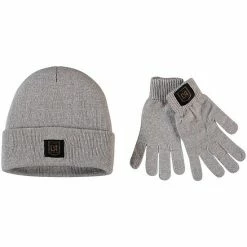 Deals ✔️ Unbranded 👩 Women's ZooZatz Heathered Gray LAFC Cuffed Knit Hat & Gloves Set 🔔