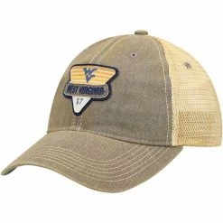 Outlet ✔️ Unbranded Men's Gray West Virginia Mountaineers Legacy Point Old Favorite Trucker Snapback Hat 🧨