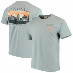 Outlet 🤩 Unbranded Men's Gray Virginia Cavaliers Team Comfort Colors Campus Scenery T-Shirt 🥰