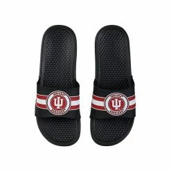 Discount 🧨 Unbranded FOCO Indiana Hoosiers Stripe Raised Slide 🩴 Sandals 🎁