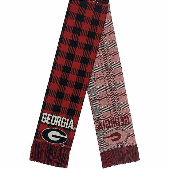 Wholesale 🤩 Unbranded FOCO Georgia Bulldogs Plaid Color Block Scarf 🎁