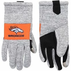 Coupon ✨ Unbranded Men's FOCO Gray Denver Broncos Team Knit Gloves ✨