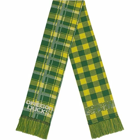 Best Sale 🥰 Unbranded FOCO Oregon Ducks Plaid Color Block Scarf 😉