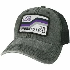 Best Sale 👏 Unbranded Men's Black TCU Horned Frogs Sun & Bars Dashboard Trucker Snapback Hat 🎉