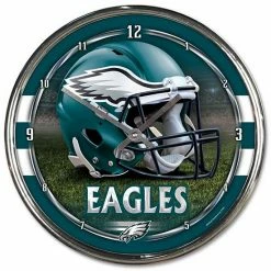 Deals 👏 Unbranded WinCraft Philadelphia Eagles Chrome Wall Clock ✨