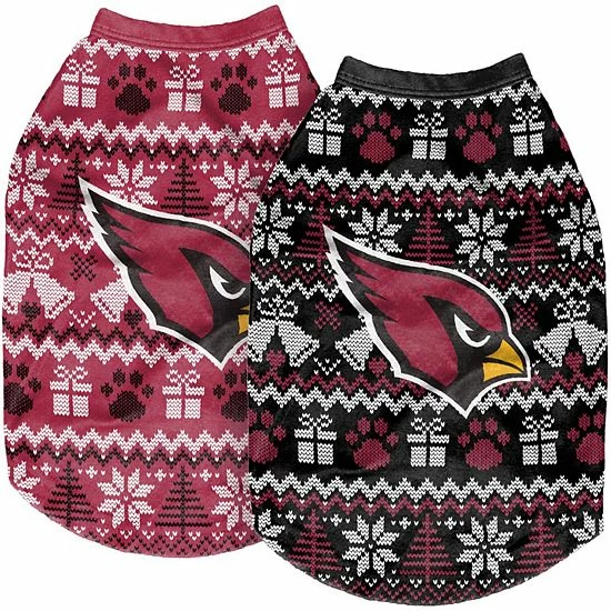 New 👍 Unbranded FOCO Arizona Cardinals Reversible Holiday 🦮 Dog Sweater 🎉 - Image 2