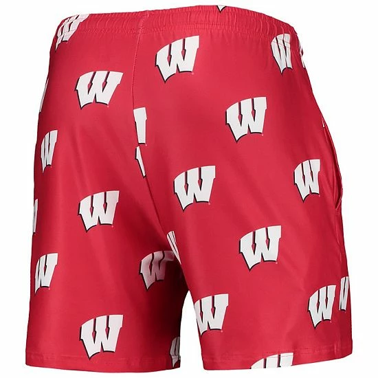 Best deal โค๏ธ Unbranded Men's Concepts Sport Red Wisconsin Badgers Flagship Allover Print Jam Shorts ๐ - Image 4