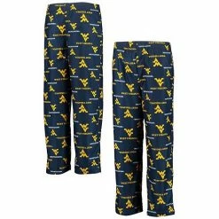 Best reviews of 🤩 Unbranded West Virginia Mountaineers Youth Navy Blue Team Logo Flannel Pajama Pants 🎉