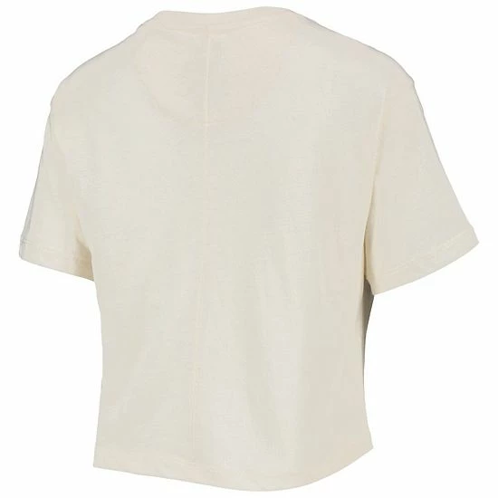 Discount 🛒 Unbranded 👩 Women's Pressbox Cream Wisconsin Badgers Taylor Animal Print Cropped T-Shirt 🛒 - Image 4