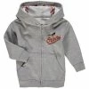 Hot Sale 🎁 Unbranded Toddler Soft As A Grape Heathered Gray Baltimore Orioles ⚾ Baseball Print Full-Zip Hoodie 🎁
