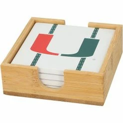 Outlet 🤩 Unbranded Miami Hurricanes Team Uniform Coaster Set 👍