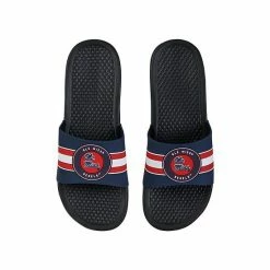 Wholesale 👏 Unbranded FOCO Ole Miss Rebels Stripe Raised Slide 🩴 Sandals 🔔