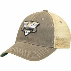 Hot Sale 😍 Unbranded Men's Gray Purdue Boilermakers Legacy Point Old Favorite Trucker Snapback Hat 🎁