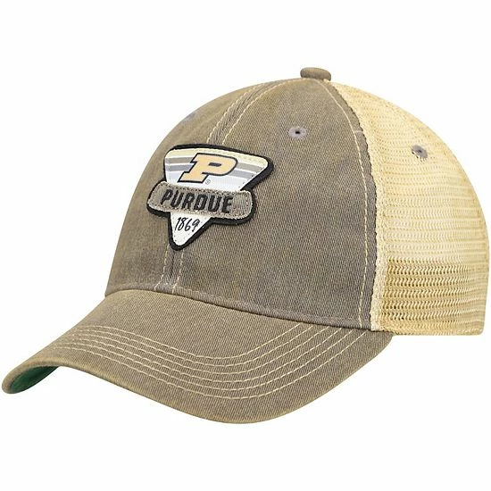 Hot Sale ๐ Unbranded Men's Gray Purdue Boilermakers Legacy Point Old Favorite Trucker Snapback Hat ๐
