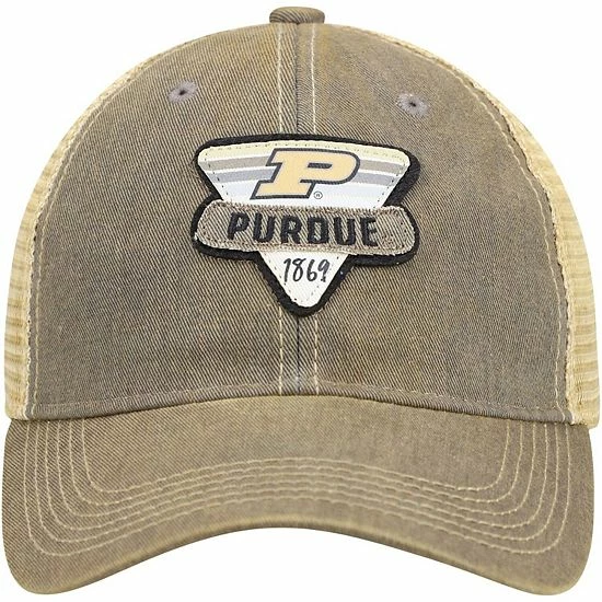 Hot Sale ๐ Unbranded Men's Gray Purdue Boilermakers Legacy Point Old Favorite Trucker Snapback Hat ๐ - Image 2