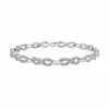 Deals 😍 Unbranded Sterling Silver 1/4 Carat T.W. Diamond Infinity Bracelet 🔔
