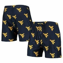 Promo 🎁 Unbranded Men's Concepts Sport Navy West Virginia Mountaineers Flagship Allover Print Jam Shorts 🧨