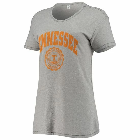 Coupon 🥰 Unbranded 👩 Women's Alternative Apparel Heathered Gray Tennessee Volunteers Keepsake College Seal T-Shirt 💯 - Image 3