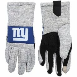Best Sale 🎁 Unbranded Men's FOCO Gray New York Giants Team Knit Gloves 🤩