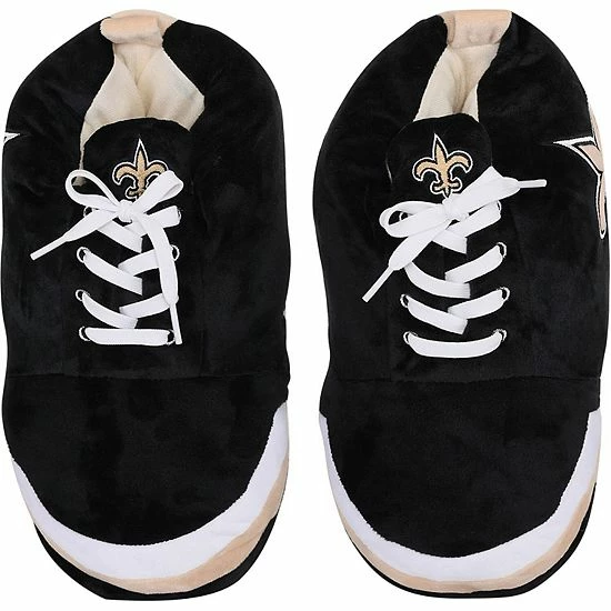 New ✨ Unbranded Men's FOCO New Orleans Saints Plush 👟 Sneaker Slippers ⌛ - Image 2