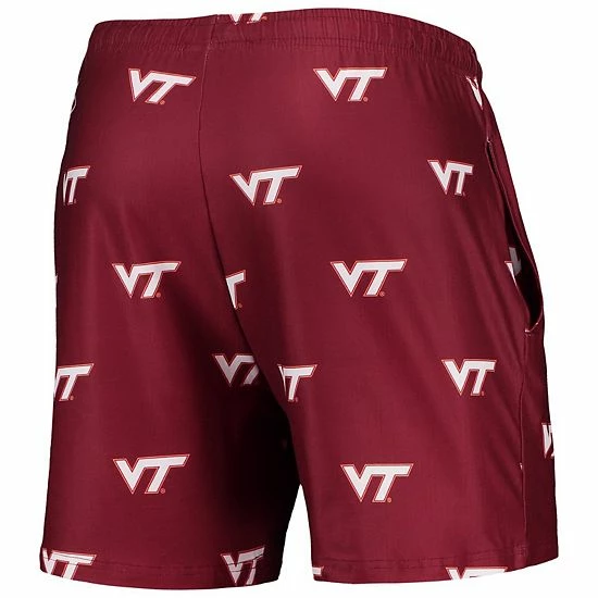 Outlet 🥰 Unbranded Men's Concepts Sport Maroon Virginia Tech Hokies Flagship Allover Print Jam Shorts 🤩 - Image 4