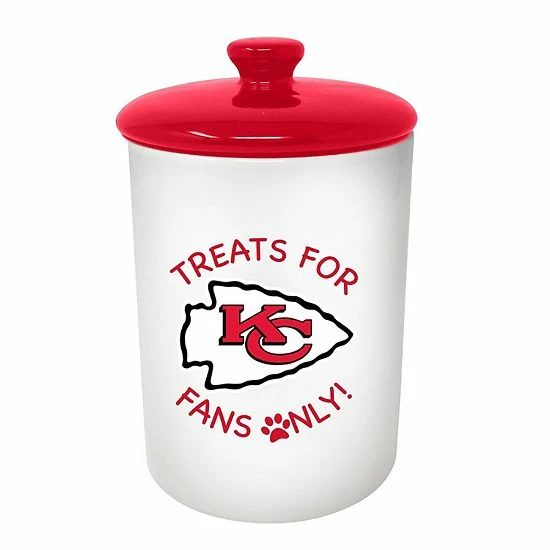Wholesale ๐ Unbranded Kansas City Chiefs Pet Treat Canister ๐งจ