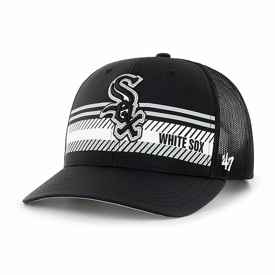 Deals ๐ Unbranded Men's '47 Black Chicago White Sox Cumberland Trucker Snapback Hat ๐