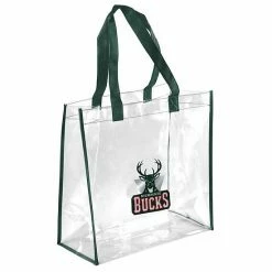 Buy ⌛ Unbranded Milwaukee Bucks Clear Reusable Bag ✨