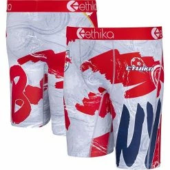 Best deal ⭐ Unbranded Youth Ethika Gray New York Red Bulls Micromesh Team Boxer Briefs 😀