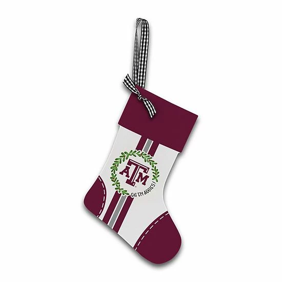 Coupon ๐งจ Unbranded Texas A&M Aggies Wood Stocking Ornament ๐