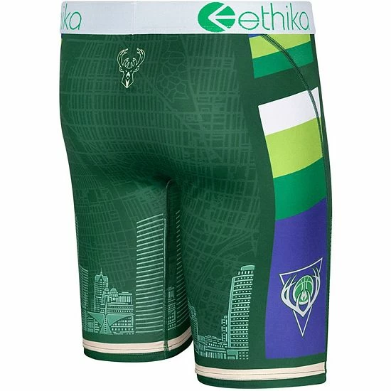 Discount ๐ฅ Unbranded Youth Ethika Hunter Green Milwaukee Bucks 2021/22 City Edition Boxer Briefs โ - Image 4