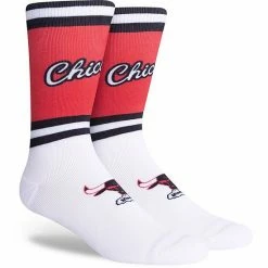 Cheap 🧨 Unbranded Red Chicago Bulls Hardwood Classics Crew 🧦 Socks 🎉