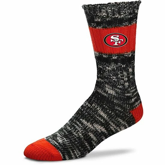 Top 10 🔔 Unbranded 👩 Women's For Bare Feet San Francisco 49ers Alpine Stripes Crew 🧦 Socks 💯