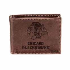 Top 10 😍 Unbranded Brown Chicago Blackhawks Bifold Leather Wallet 🧨
