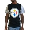 Best Sale 🛒 Unbranded Men's Refried Apparel Black/Gray Pittsburgh Steelers Sustainable Upcycled Split T-Shirt 🛒