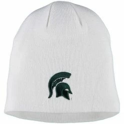 Buy 🥰 Unbranded Men's Top Of The World White Michigan State Spartans EZDOZIT Knit Beanie 💯